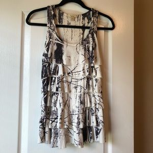 XXI black & white top.